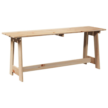 Utendørs Benk 119x35x47 cm Massivt Furutre