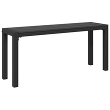 Hagebenk 100 cm Stål og WPC Svart