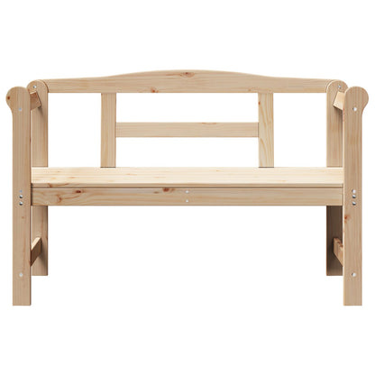 Utendørs Benk 119x76x44 cm Heltre Furu