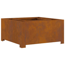 Vedhull Firkantet 80x80x40 cm Forvitret Stål