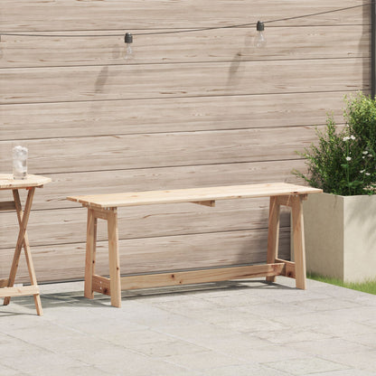 Utendørs Benk 119x35x47 cm Massivt Furutre