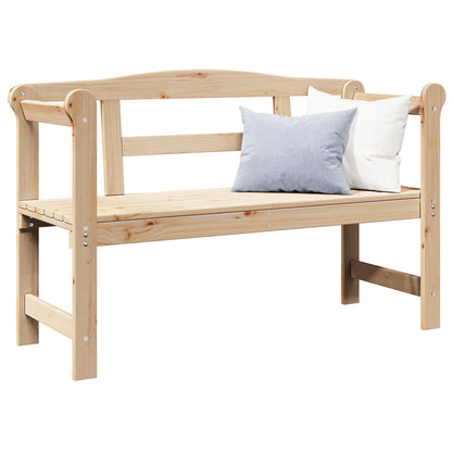 Utendørs Benk 119x76x44 cm Heltre Furu