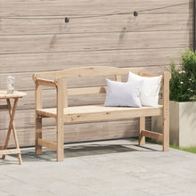 Utendørs Benk 119x76x44 cm Heltre Furu