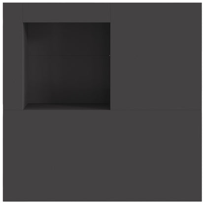 peis med vedlagring svart 100x100x30 cm stål