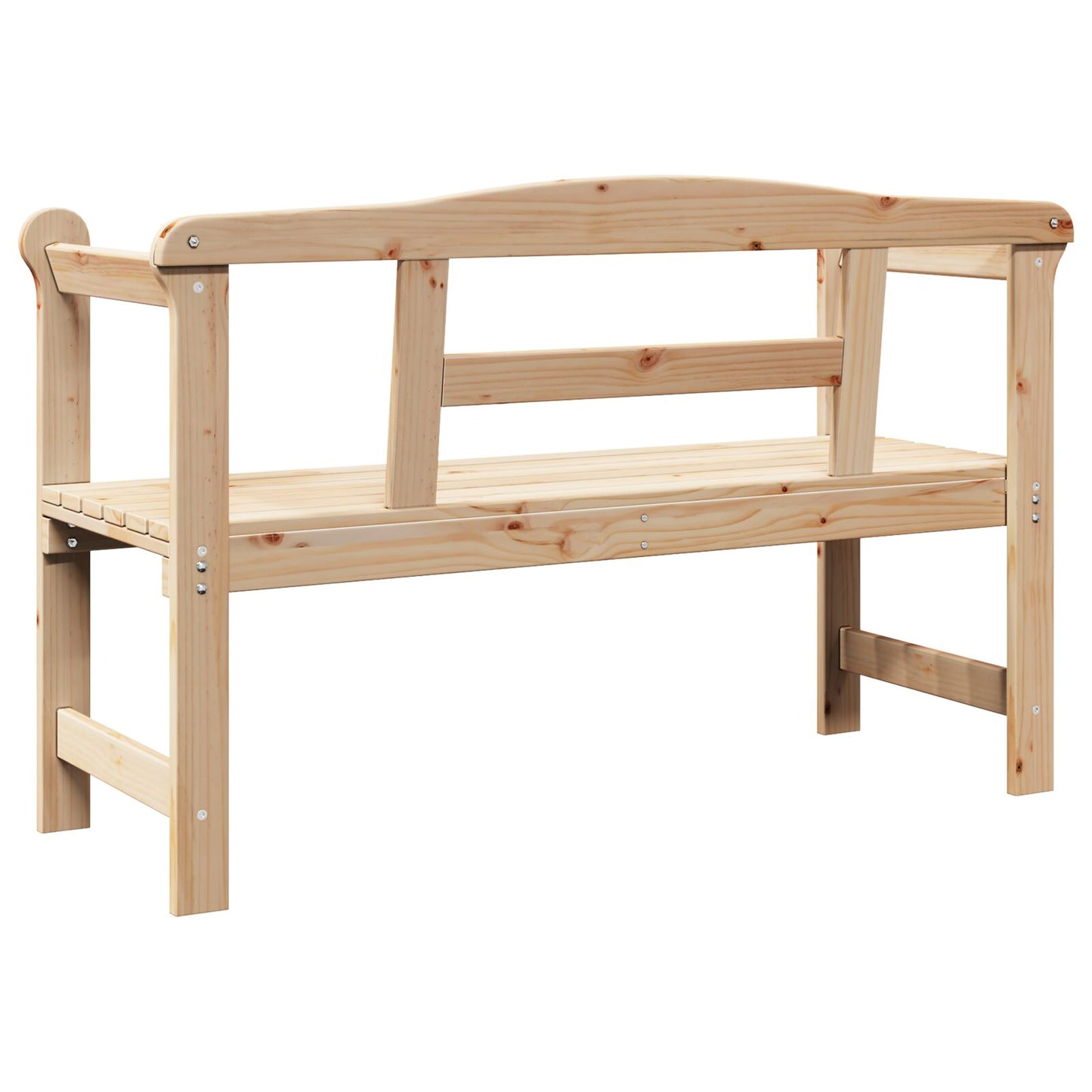 Utendørs Benk 119x76x44 cm Heltre Furu