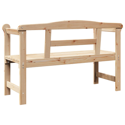 Utendørs Benk 119x76x44 cm Heltre Furu