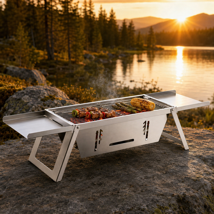 Outpro sammenleggbar grill