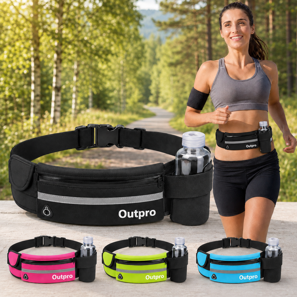Outpro mageveske med refleks