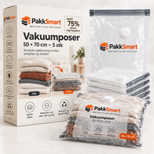 PakkSmart vakuumposer 50 × 70 cm – 5 stk