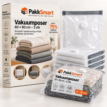PakkSmart vakuumposer 60 × 80 cm – 5 stk